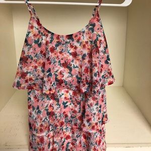 Floral Print Layered Tank